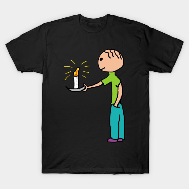 Candle Power Cut T-Shirt by Mark Ewbie